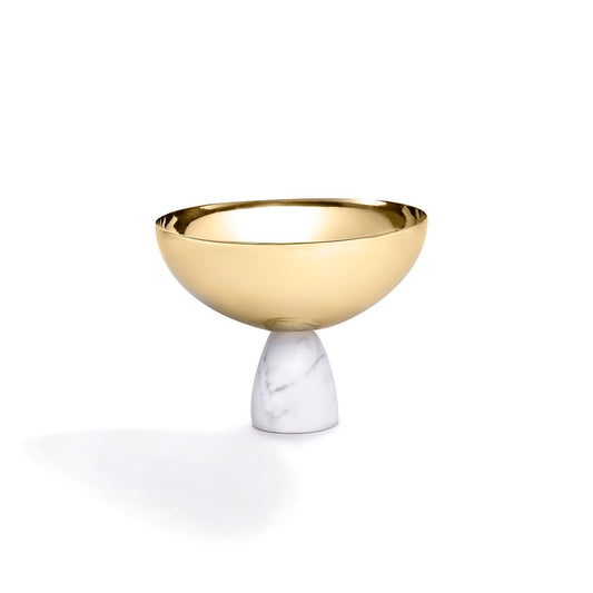 Anna New York Coluna Nut Bowl: Carrara Gold