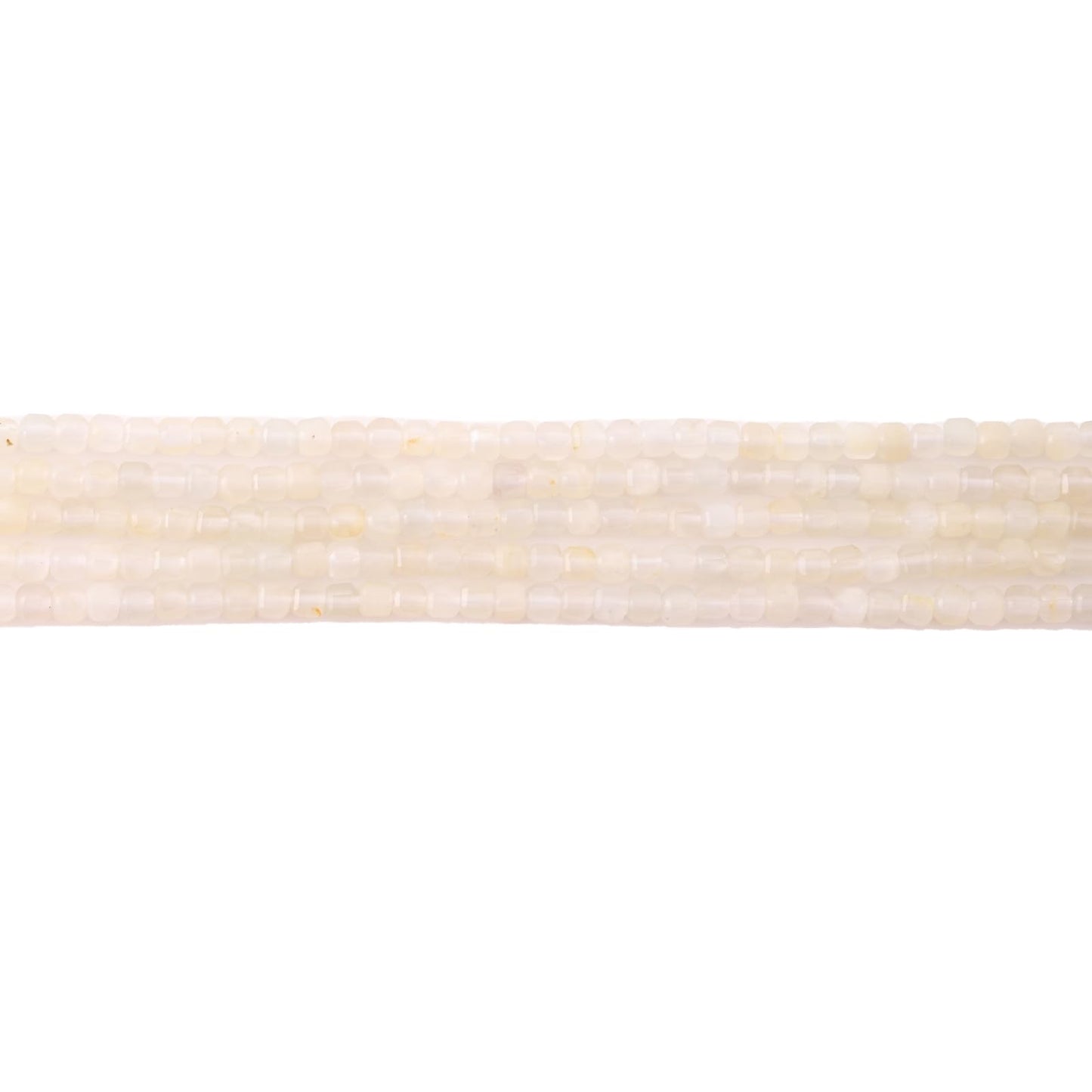 Faceted Natural White Sunstone 2-3mm Cube Square Loose Beads Gemstone Small Loose Beads Healing Crystal Energy Stone for DIY Jewelry Making 15"