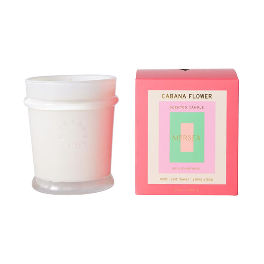MERSEA Cabana Flower Boxed Candle, Scented Candle Box (9 oz)