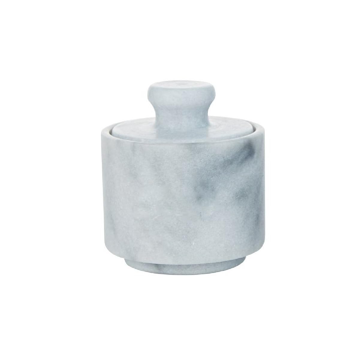 JEmarble Marble Salt Cellar, 3-Inch, Marble, White