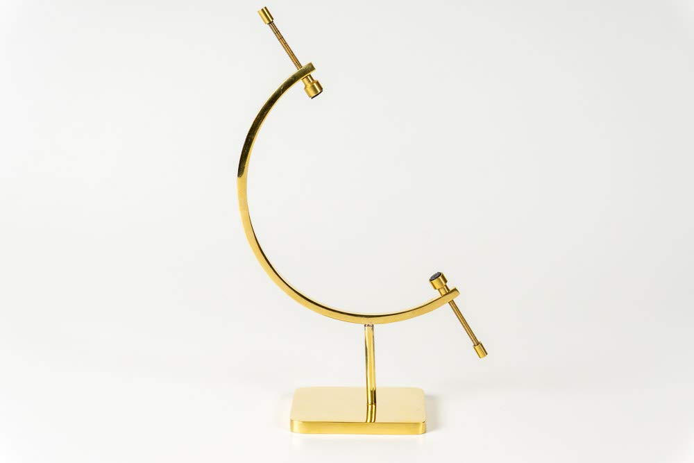Easels by Amron Mineral, Ornament, Gem, Shell, Coin, Display Stand - Caliper Type Stand (Brass) AU7