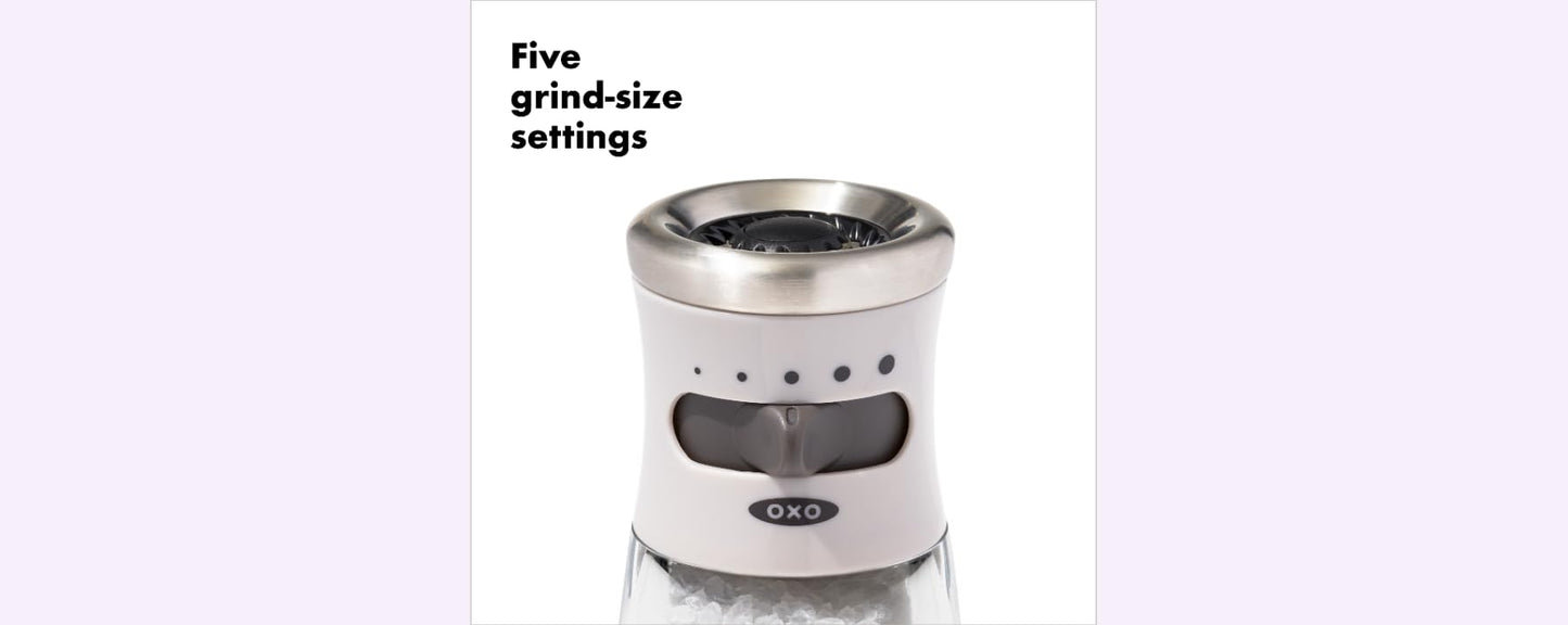 OXO Good Grips Contoured Mess-Free Salt Grinder - Gray