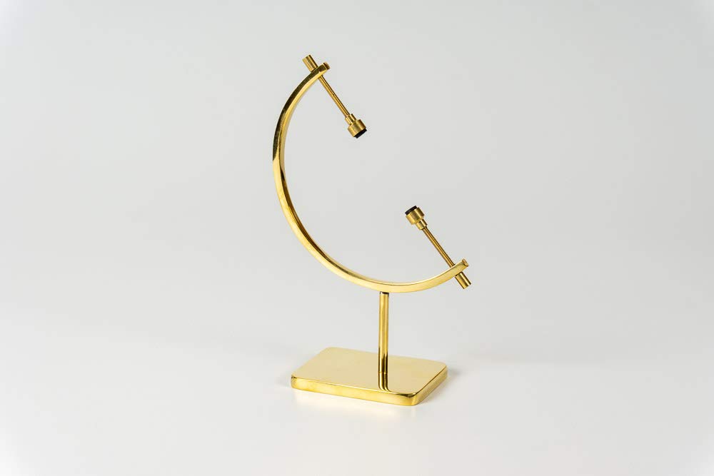 Easels by Amron Mineral, Ornament, Gem, Shell, Coin, Display Stand - Caliper Type Stand (Brass) AU6