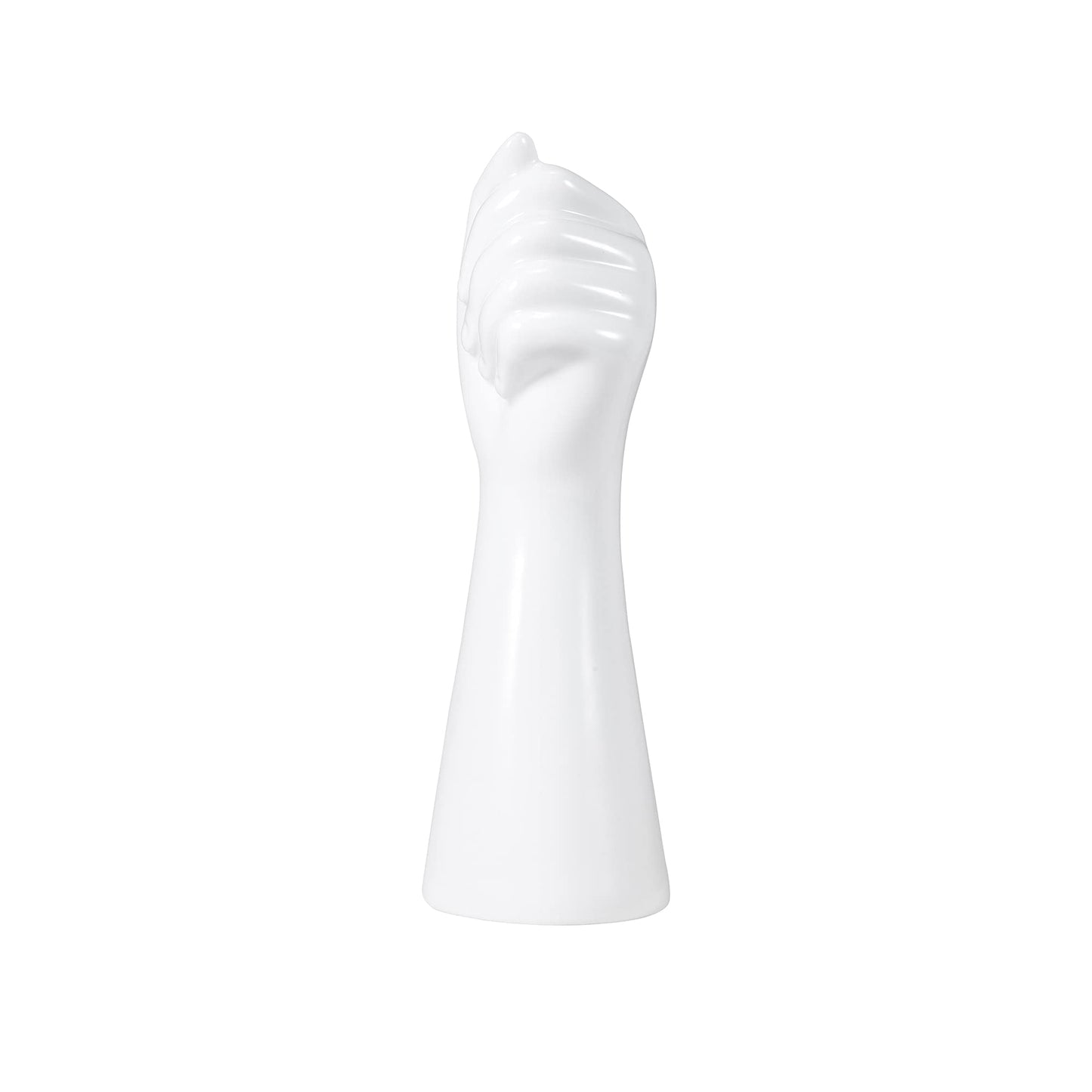 OYMOMYO Human Body Ceramic Hand Vase, Arm Body Shaped Small Flower vase Modern Aesthetic Decorative White Ceramic vases for Home Living Room décor
