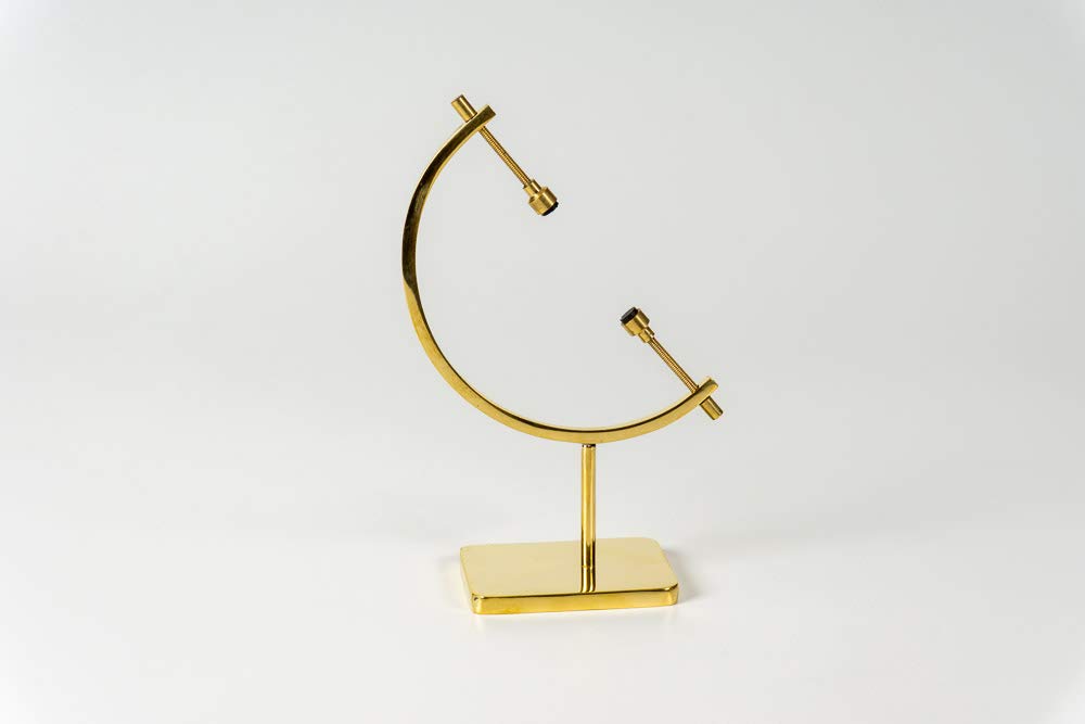 Easels by Amron Mineral, Ornament, Gem, Shell, Coin, Display Stand - Caliper Type Stand (Brass) AU6