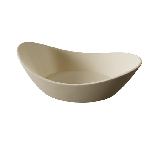 Zitiyade Concrete Fruit Bowl for Kitchen Counter – Large Decorative Bowls for Kitchen Decor, Dining Table, and Home Decor, Modern Centerpiece for Keys, Fruit, Candy, or Table Decor (Beige, 10.6")