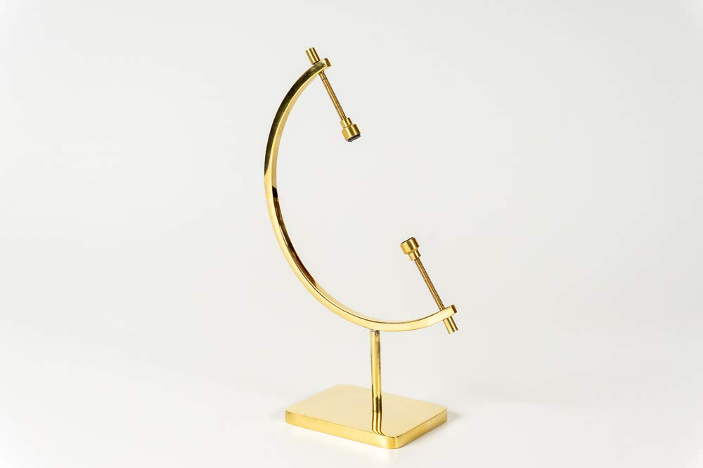 Easels by Amron Mineral, Ornament, Gem, Shell, Coin, Display Stand - Caliper Type Stand (Brass) AU7