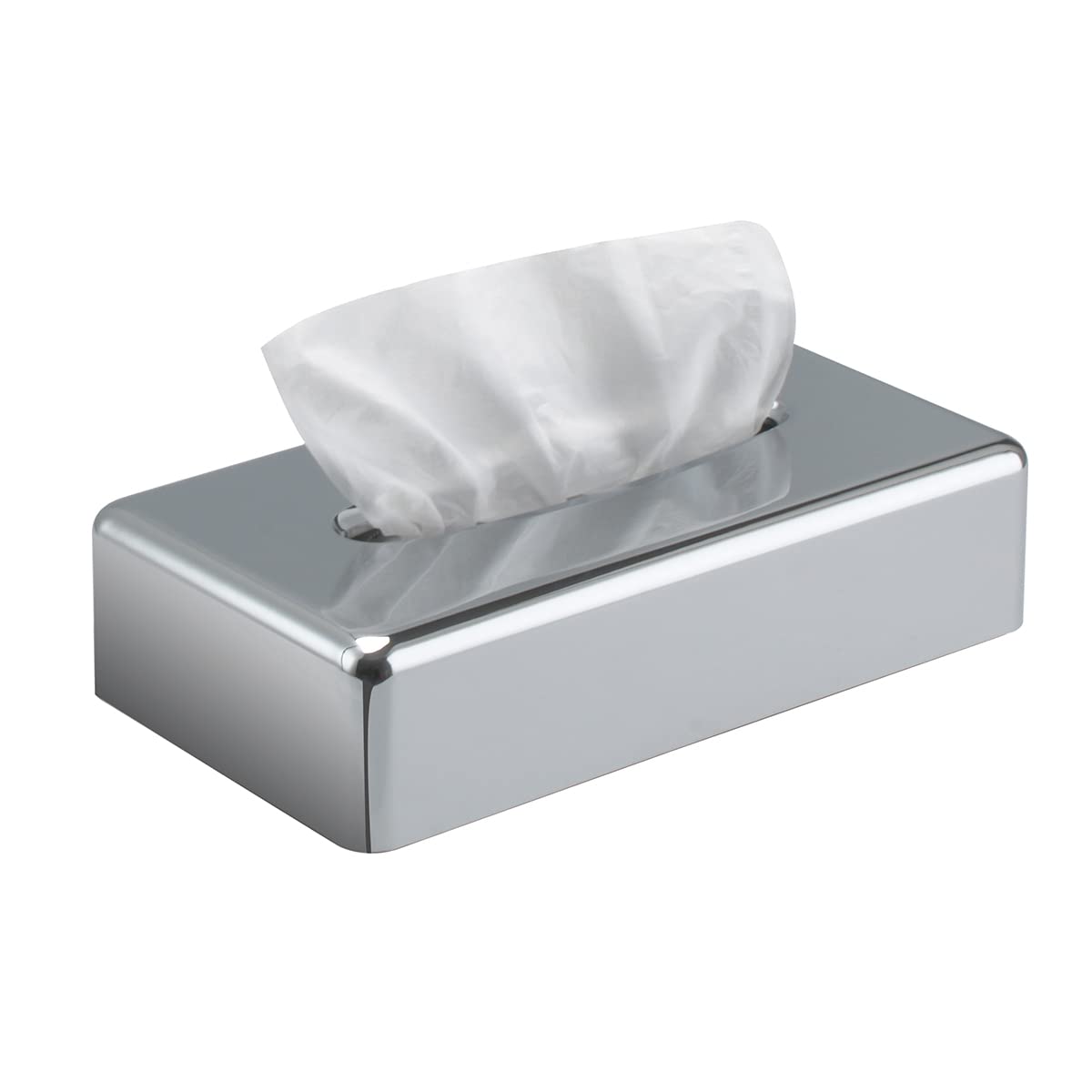 Y-in Hand Tissue Box Cover, Rectangular Mirror Wall Mounted Facial Paper Holder Dispenser, Prefert for Storage on Bathroom Vanity, Kitchen, Night Stand, Countertops Office and Car.