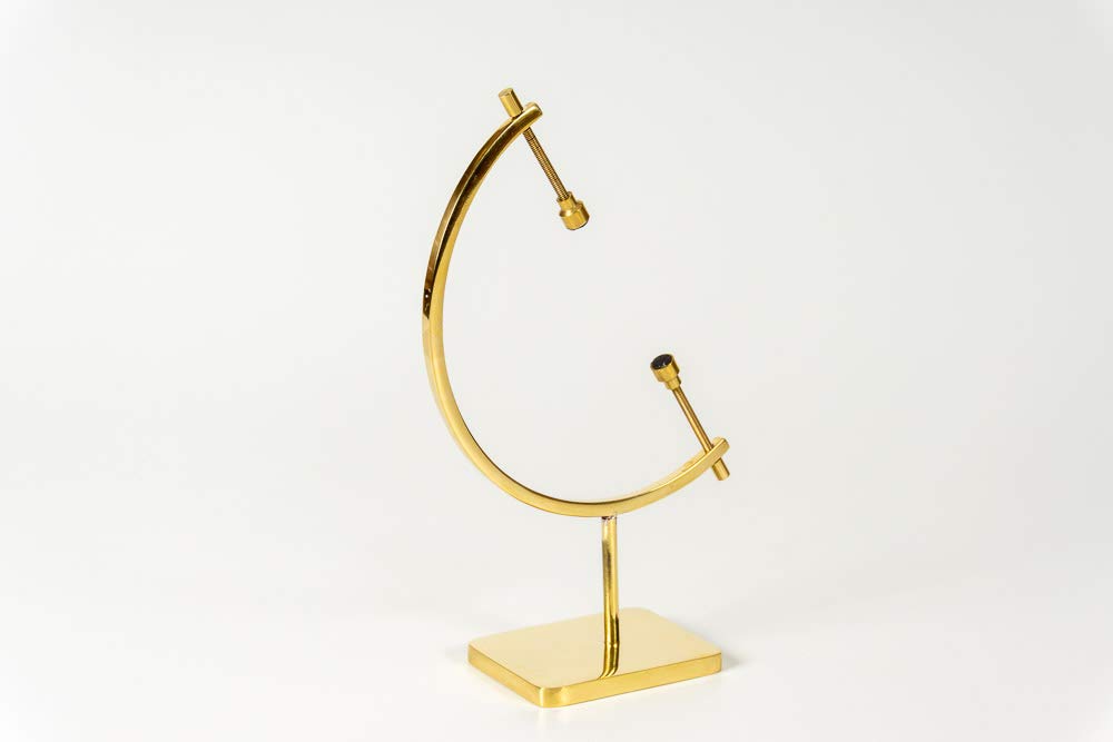 Easels by Amron Mineral, Ornament, Gem, Shell, Coin, Display Stand - Caliper Type Stand (Brass) AU7