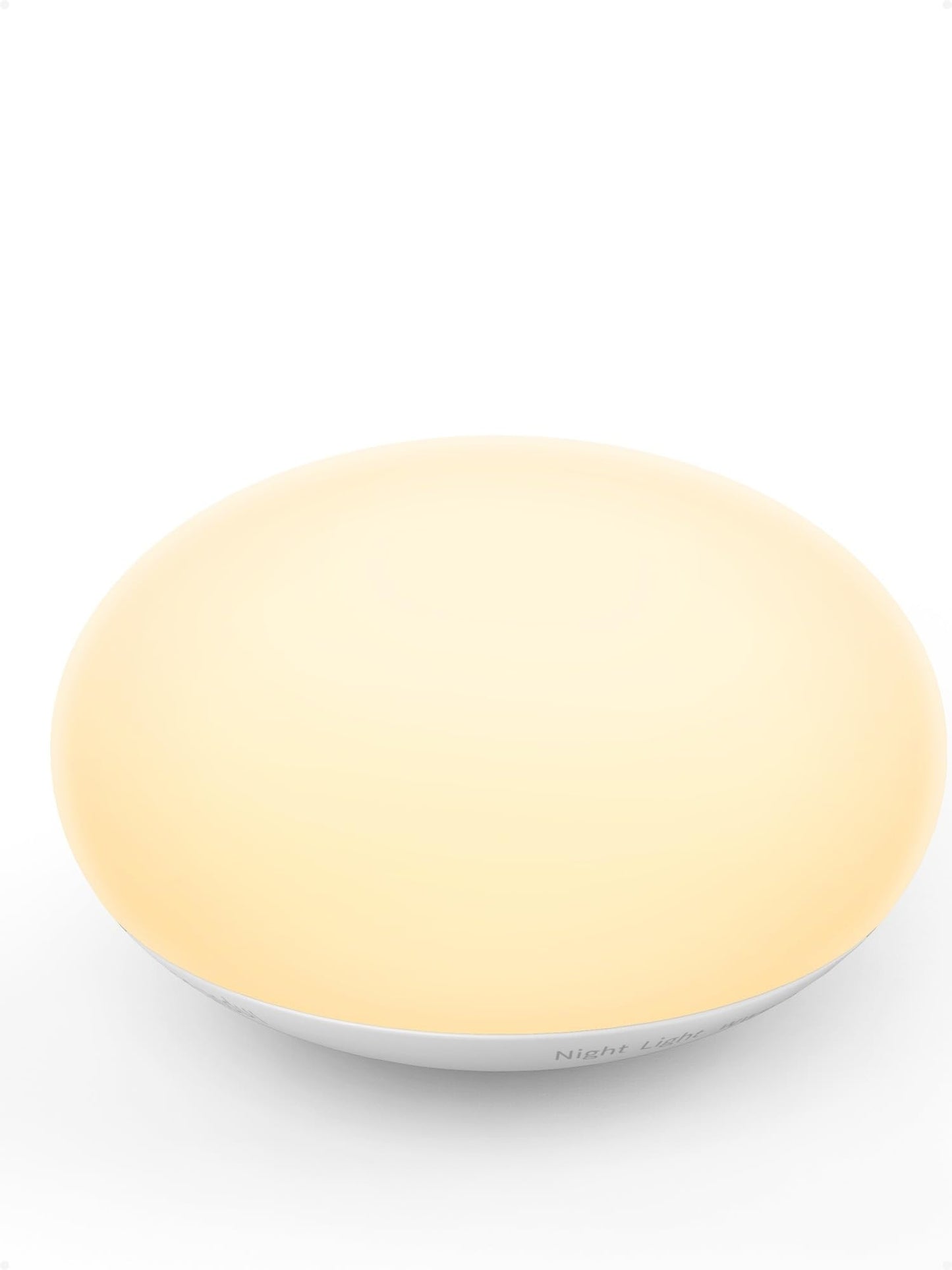 EASZZZ Baby Night Light, Nursery Night Lights for Breastfeeding, Soft BPA Free Silicone Touch Night Lamp, Eye Caring, Easy Flip Design, Stepless Dimming, 1-Pack