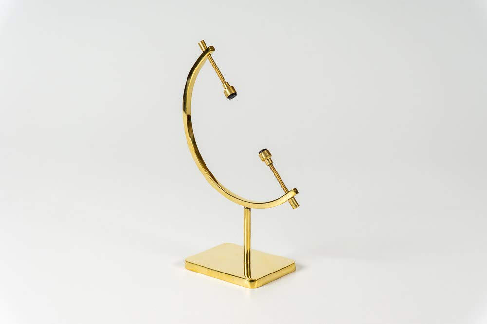 Easels by Amron Mineral, Ornament, Gem, Shell, Coin, Display Stand - Caliper Type Stand (Brass) AU6