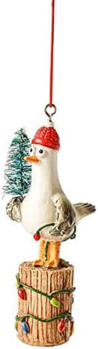 Ganz MX180238 Seagull Ornament, 4-inch Height, Resin and Polyresin