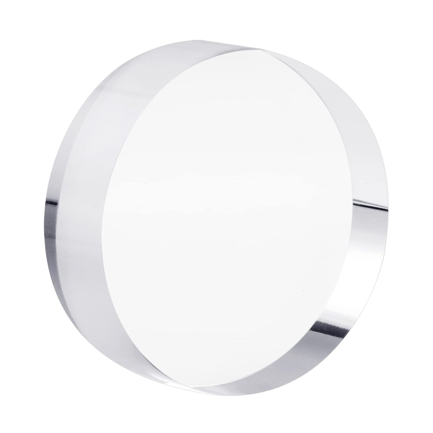 CiaoHER 1in Thickness 4in Diameter Acrylic Disc Display Block, Round