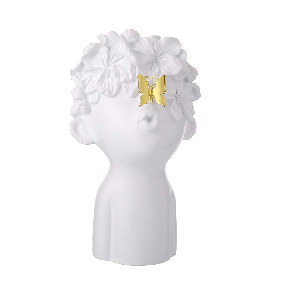 Notakia Home Decor Resin Sculpture White Figure Decoration Gift (One Large White)