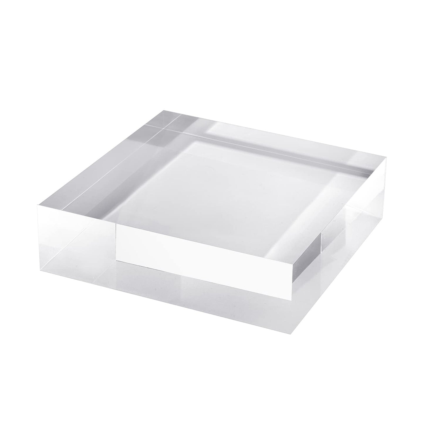 CiaoHER 2in Solid Acrylic Cube Display Block, 2" x 7" x 7"