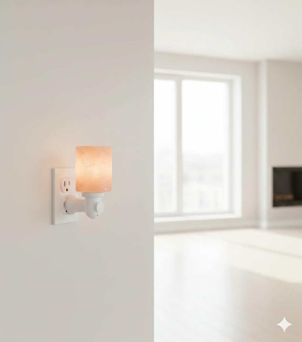 NatureBoost Himalayan Pink Salt Night Light Cylinder 3 Pack