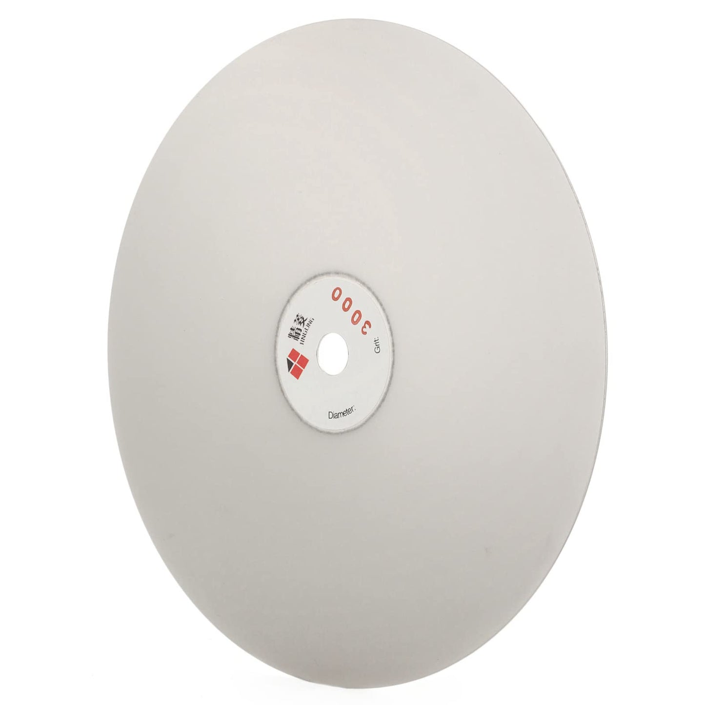 JINGLING 8" Inch Diamond Grinding Disc 3000 Grit Flat Lap Disk Lapping Plate Sanding Pads Lapidary Tools for Stone Pottery Faceting Machine
