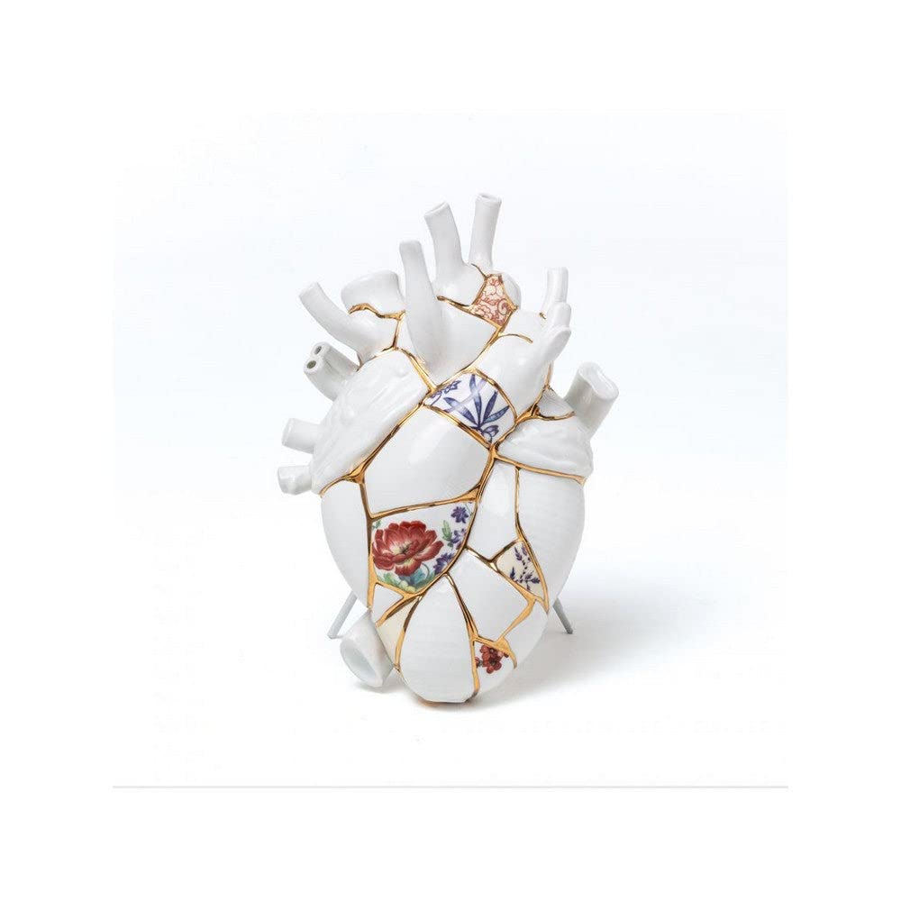 Seletti Love in Bloom Kintsugi Porcelain and Gold