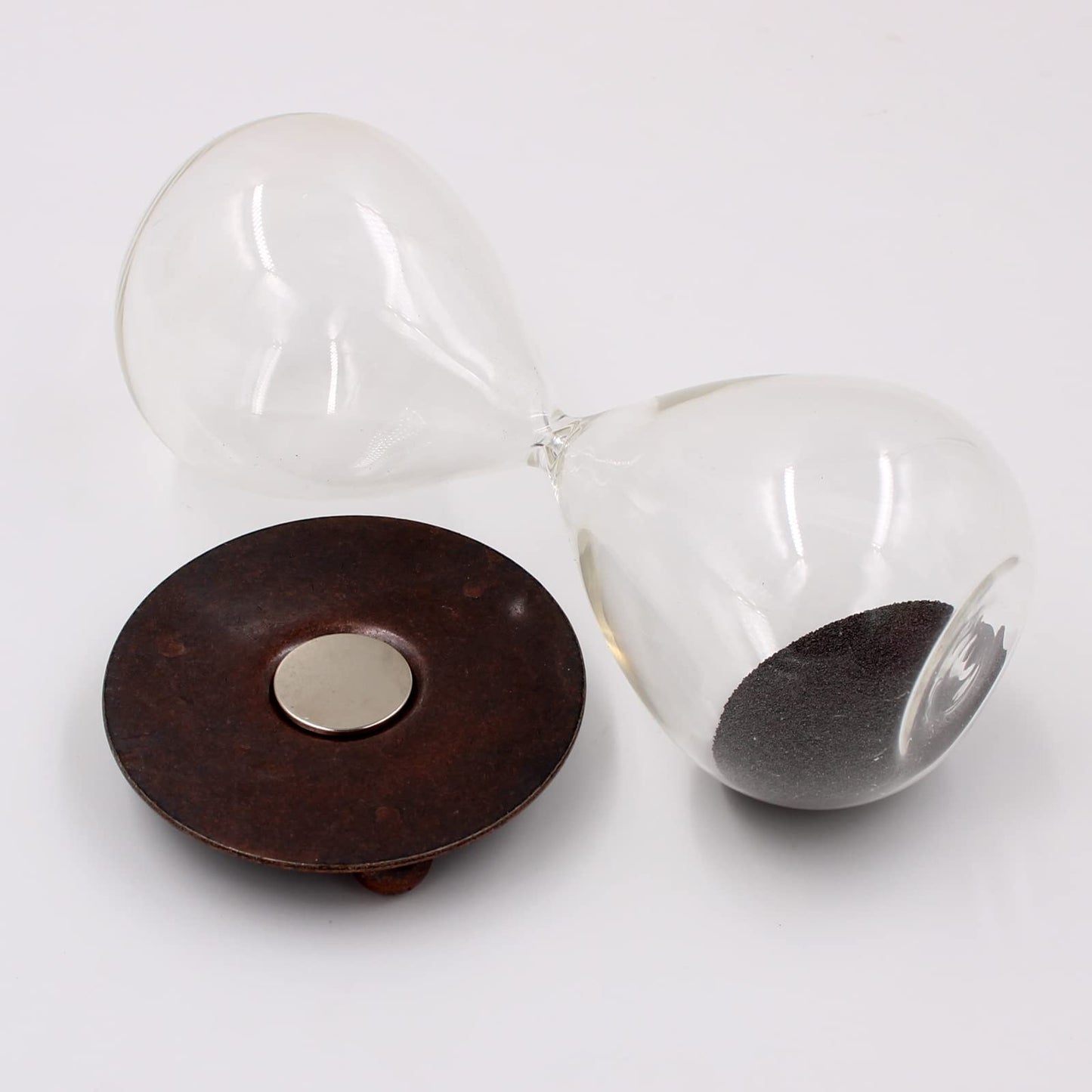 Z ZICOME Magnetic Hourglass Decorative Sand Timer for Desk Decoration