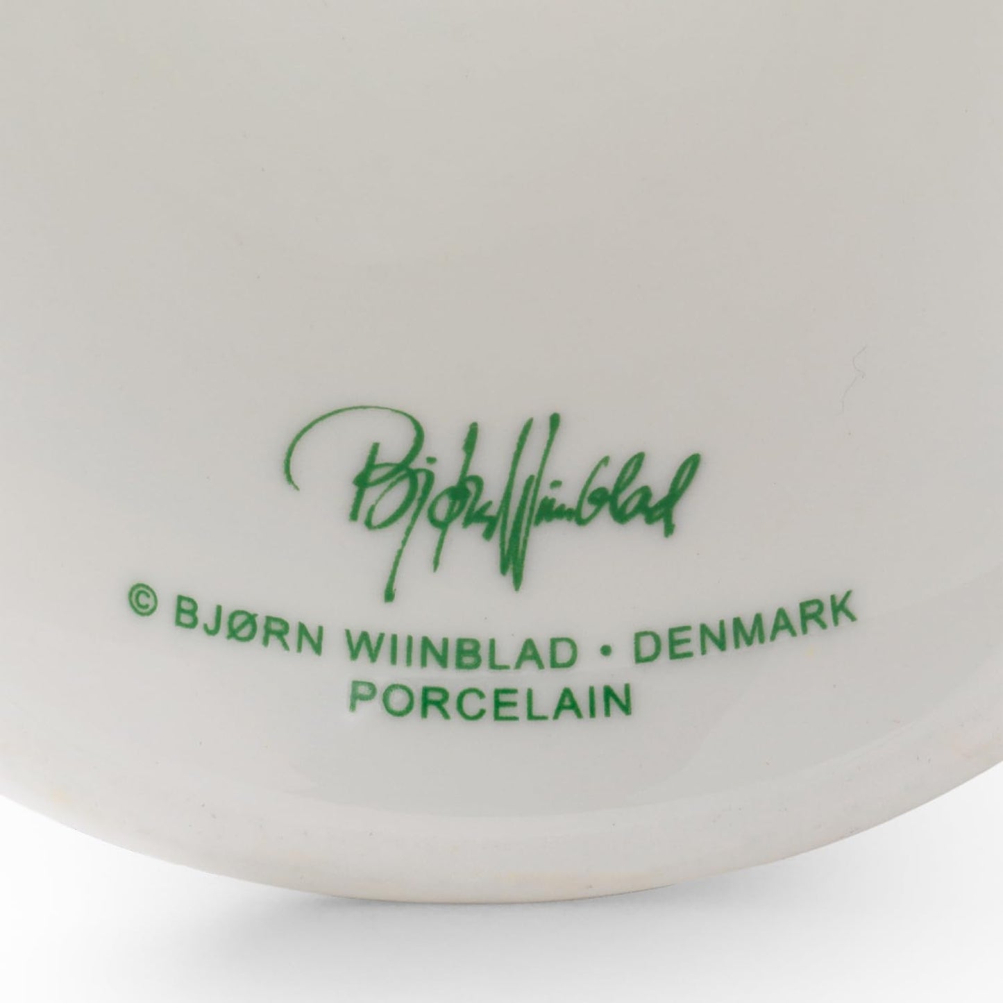 Bjørn Wiinblad Eva Vase | Hand-Painted Glazed Porcelain | Blue Yellow | 7.3 in