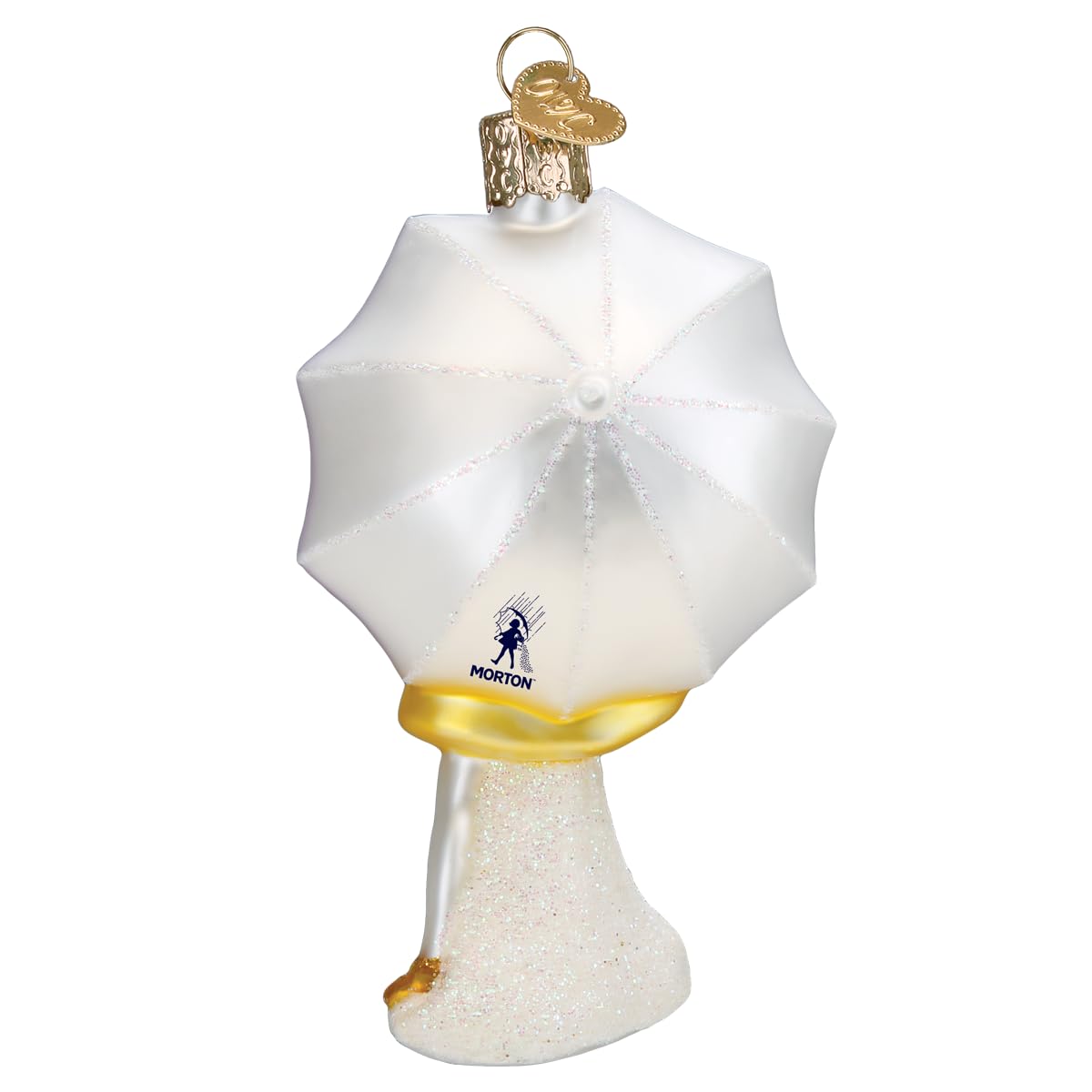 Old World Christmas Morton Umbrella Girl Glass Blown Ornament for Christmas Tree, Handcrafted Holiday Decoration, Kitchen Collection