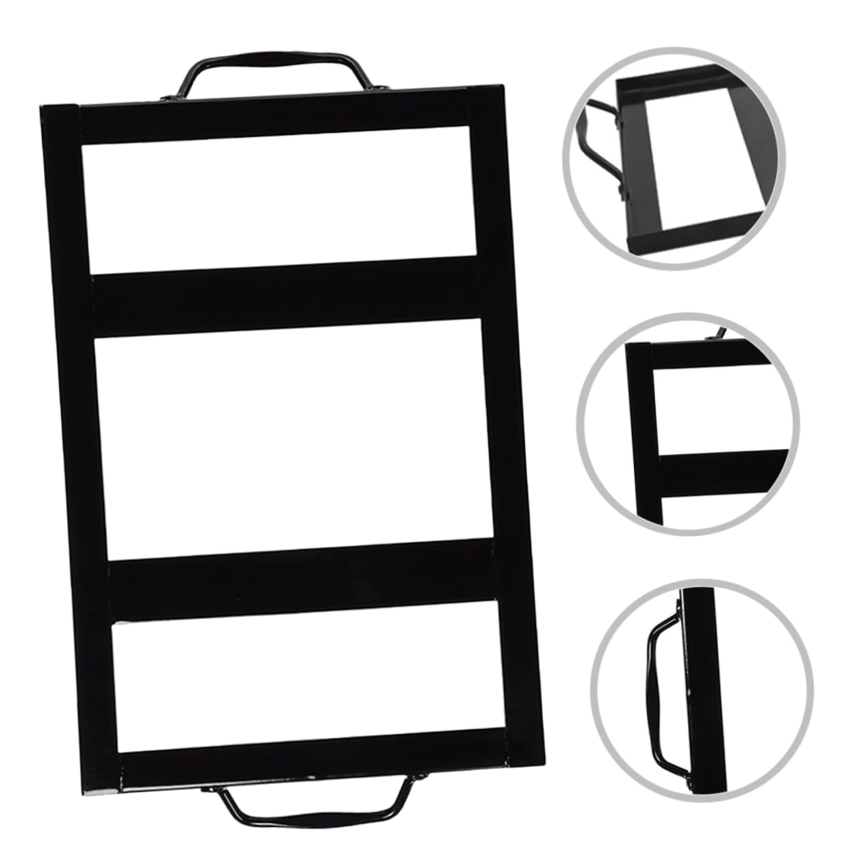 Sosoport Cooking Salt Plate Tray Salt Plate Holder for Grill Sturdy Stainless Steel Smooth Enameled Coating