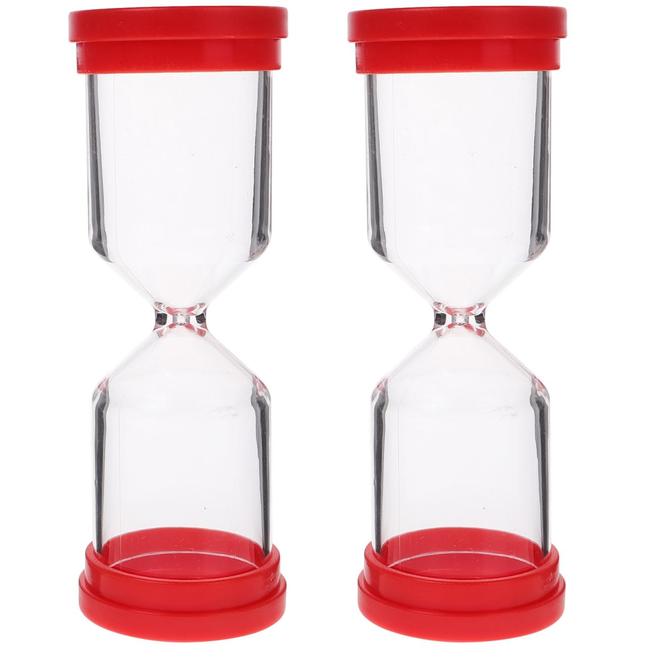 DIYEAH 2Pcs Refillable Hourglass Timer Empty Fillable Sand Timer for Crafts and Home Decor Multifunctional Sand Hourglass for Workouts Study and Cooking 4.92X1.73X1.73In