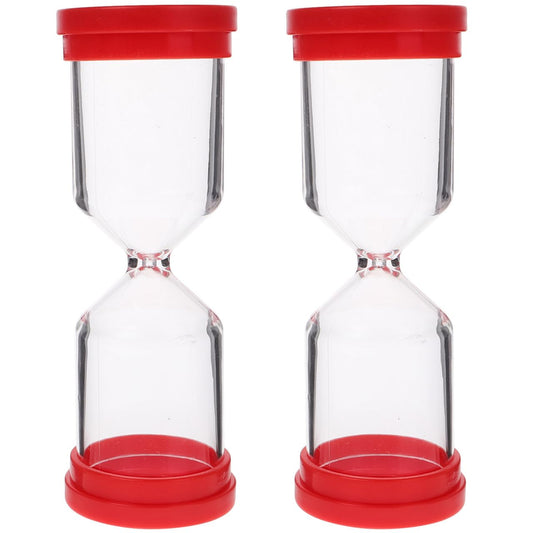 DIYEAH 2Pcs Refillable Hourglass Timer Empty Fillable Sand Timer for Crafts and Home Decor Multifunctional Sand Hourglass for Workouts Study and Cooking 4.92X1.73X1.73In