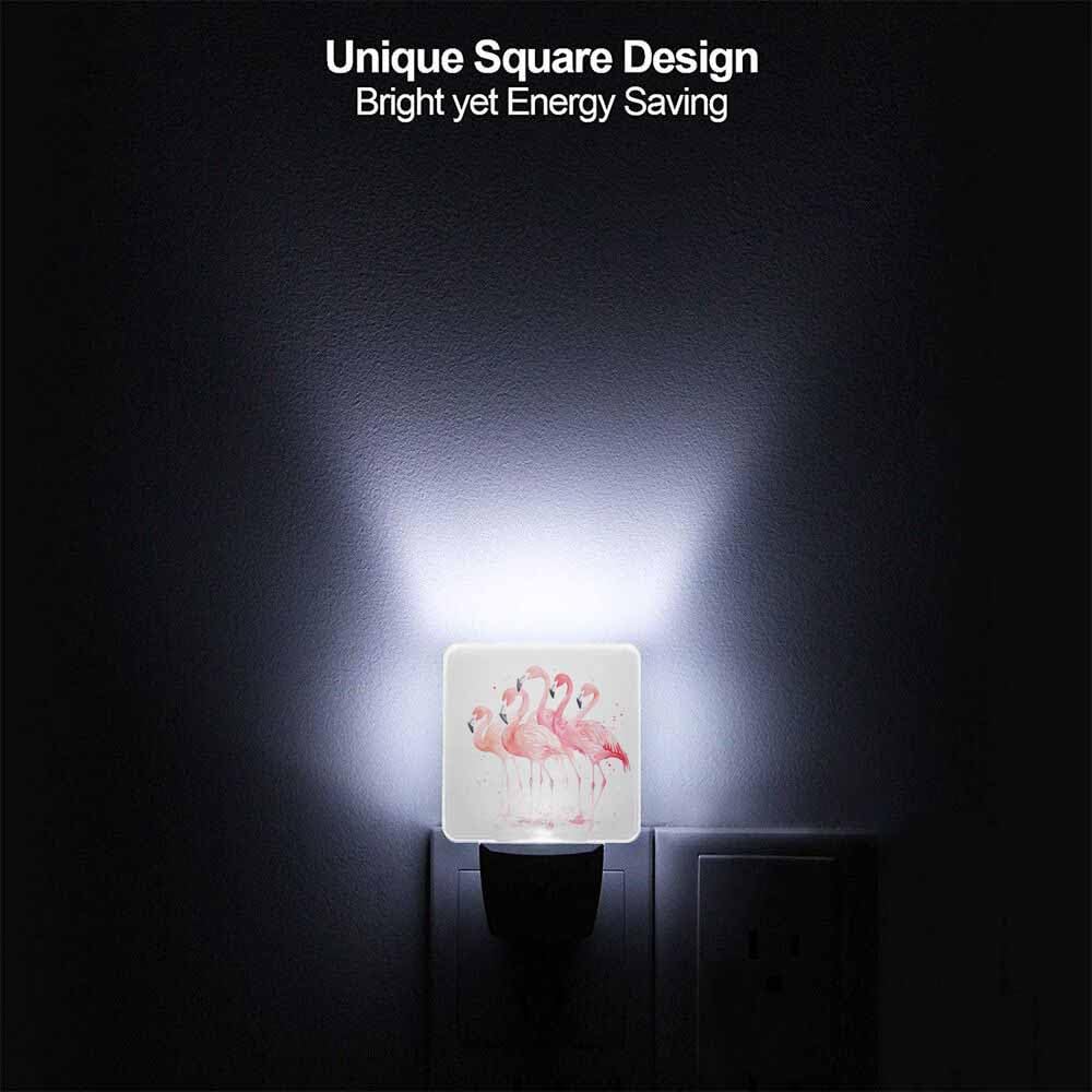 CNupgoS Flamingos Night Light Plug-into Wall Pink Animals Nightlight Lamp with Dusk to Dawn Sensor, Led Lamp 0.5W Energy Efficient for Home Decor
