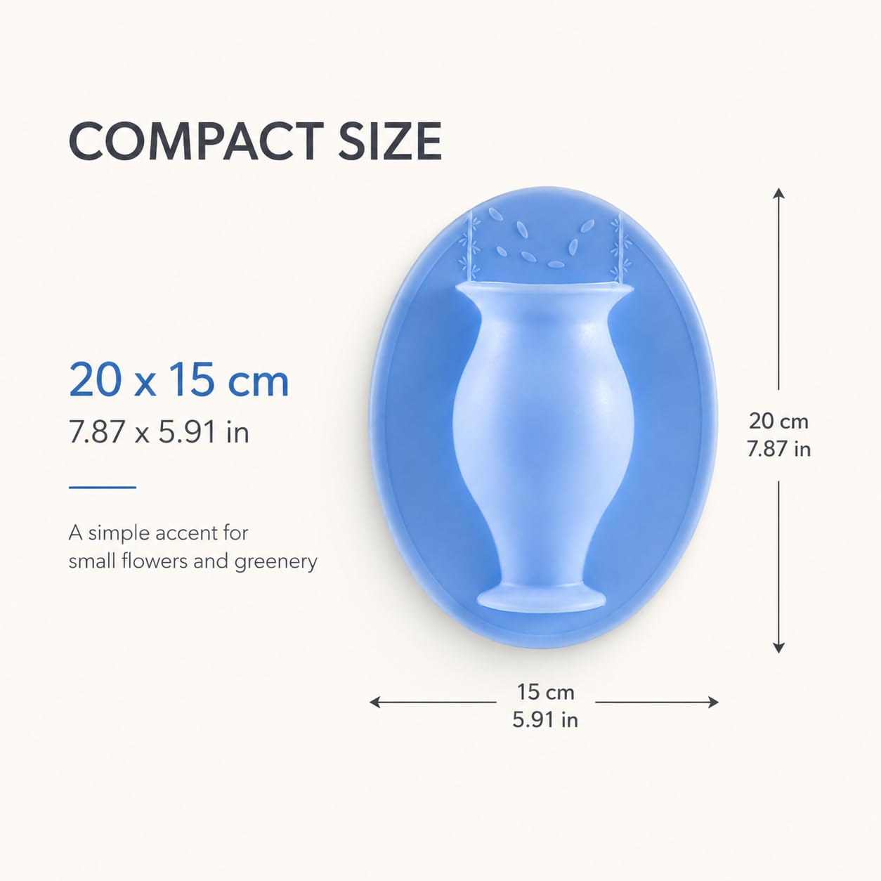 Chezmax Flower Pot Silicone Sticky Vase 3PCs Hanging Decorative Reusable Wall-Mounted Flower Vase