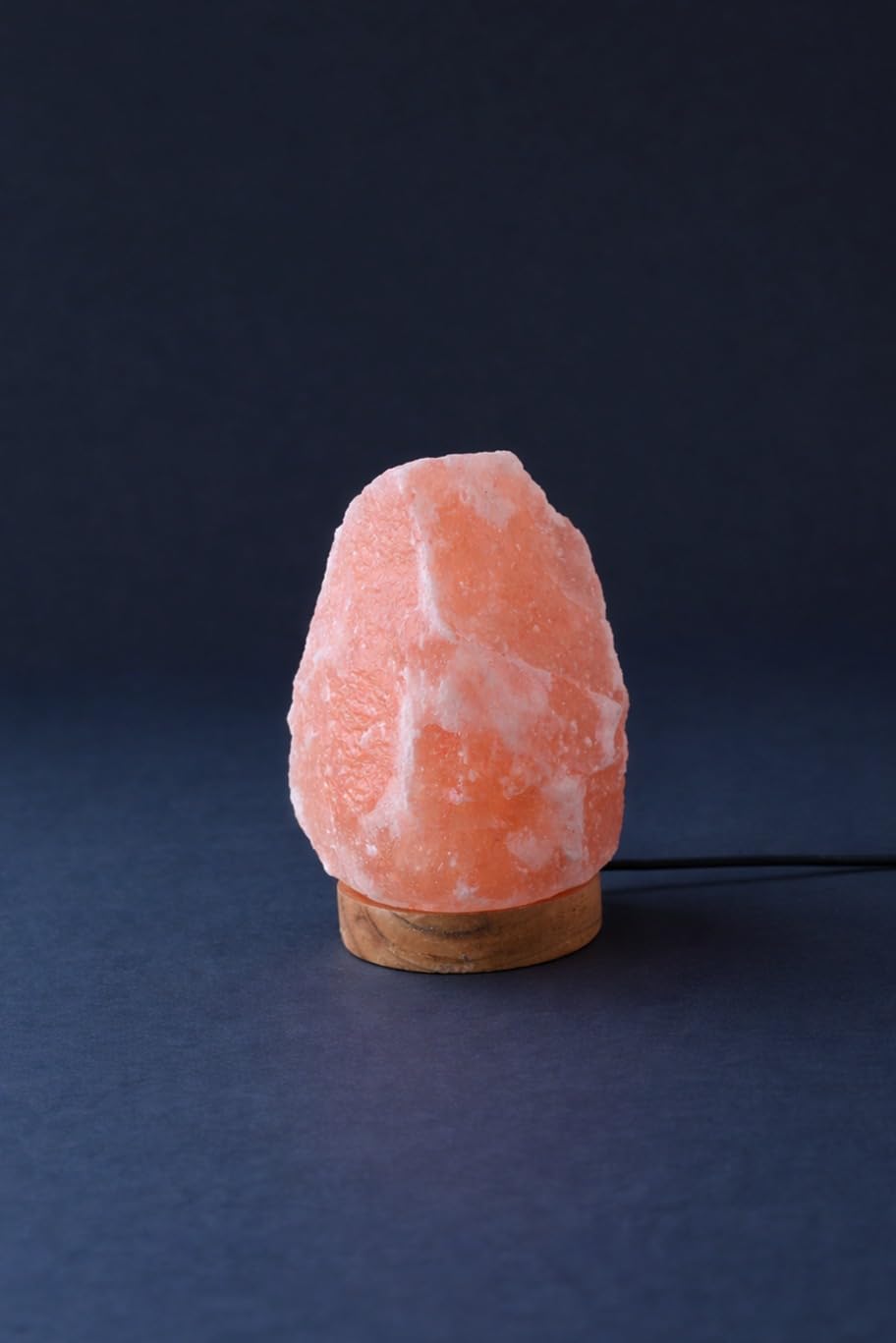 PINK ROCK SALT LAMP 3-4LBS with wood + LED&USB Cable