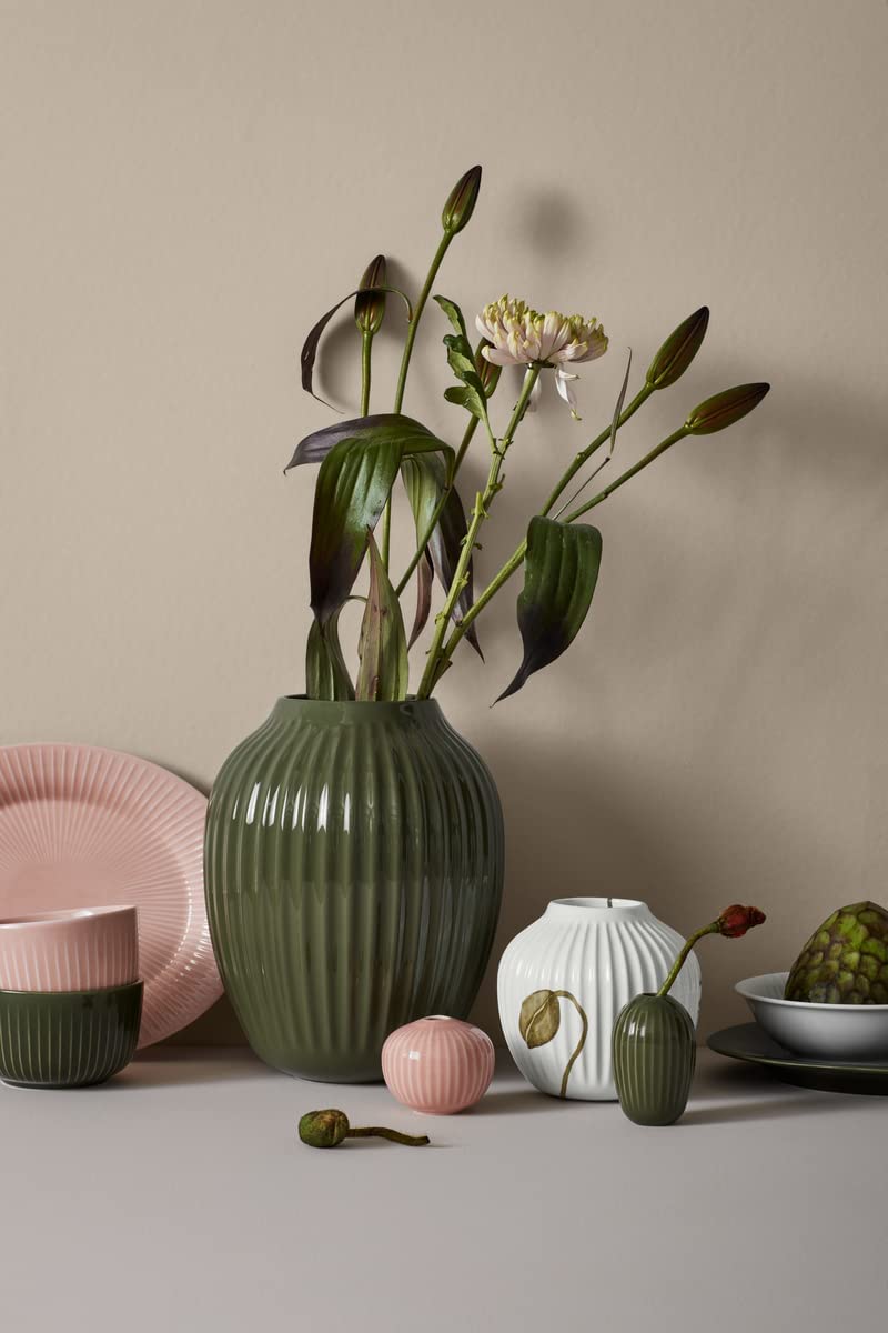 Kahler Hammershoi Vase | Stoneware | Indigo | 10 Inch