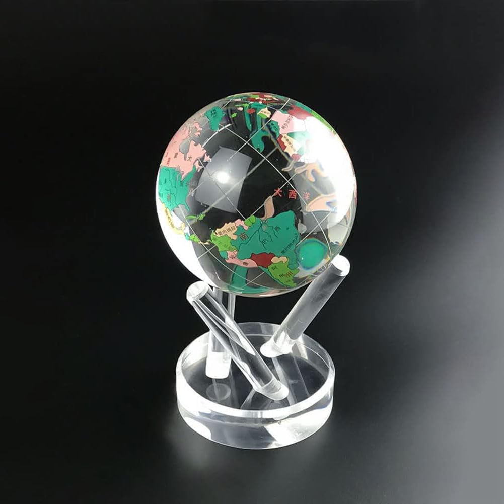 Earssa 2PCS Detachable Clear Acrylic Display Stand, Crystal Glass Ball Stand, Mineral Globe Stand, Small Collectibles Rack Holder (Small-2pcs)