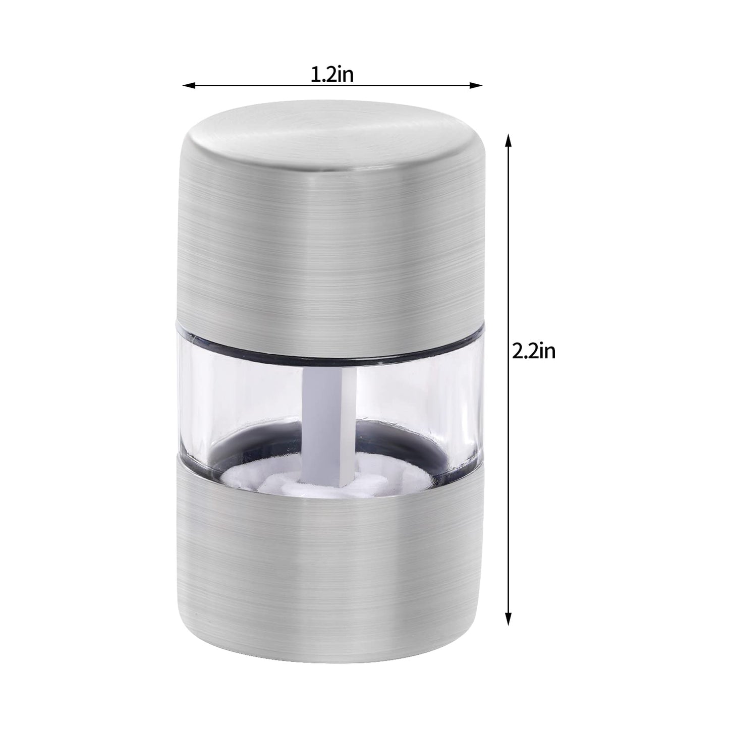Miayon 4Pcs Mini Salt and Pepper Grinder Shakers for Home Restaurant Camping Travel