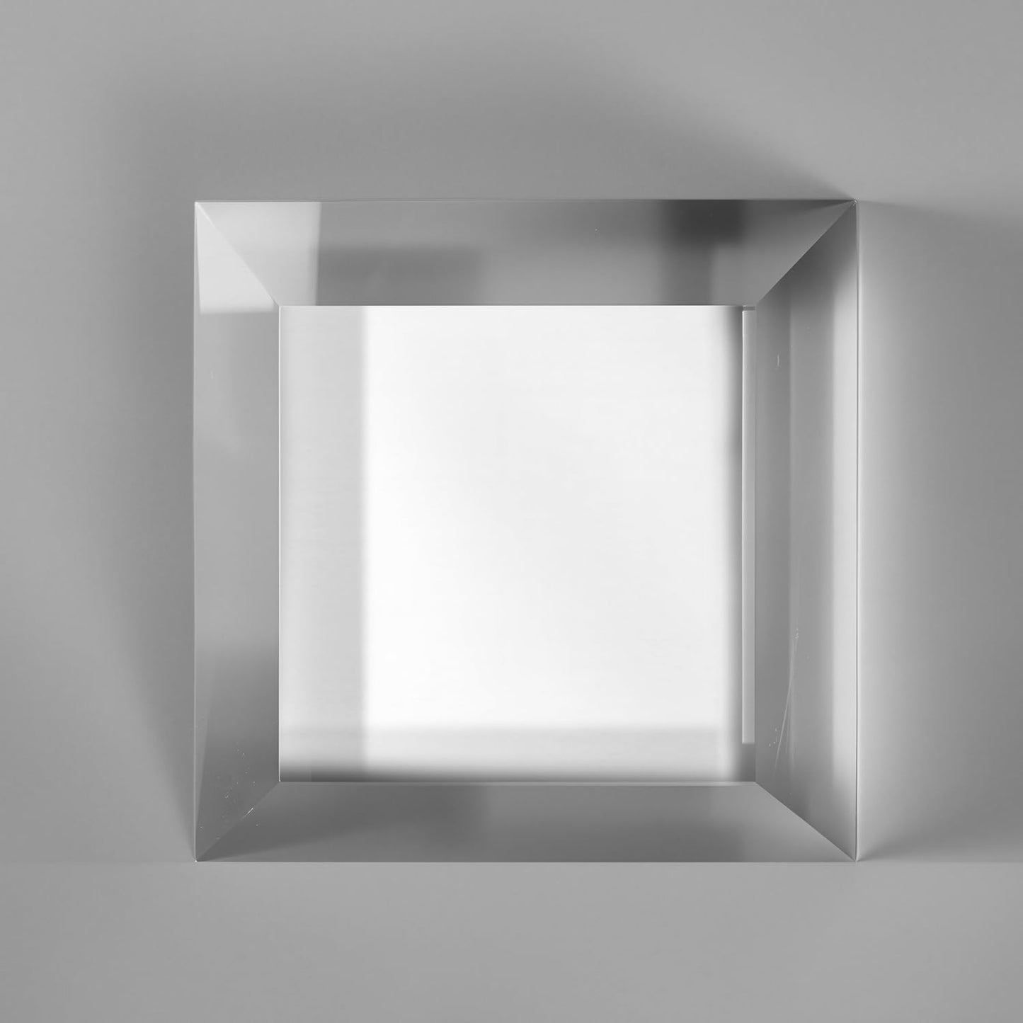 CiaoHER 2in Thickness Trapezoid Cut Solid Acrylic Display Block Clear Polished Pedestal Stand Riser Solid Base (6x6)
