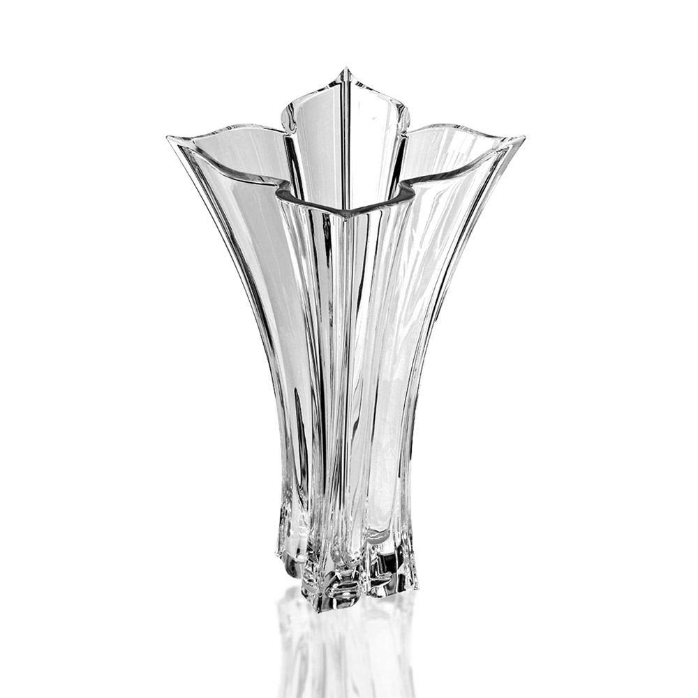 Mikasa Florale Crystal Vase, 14"