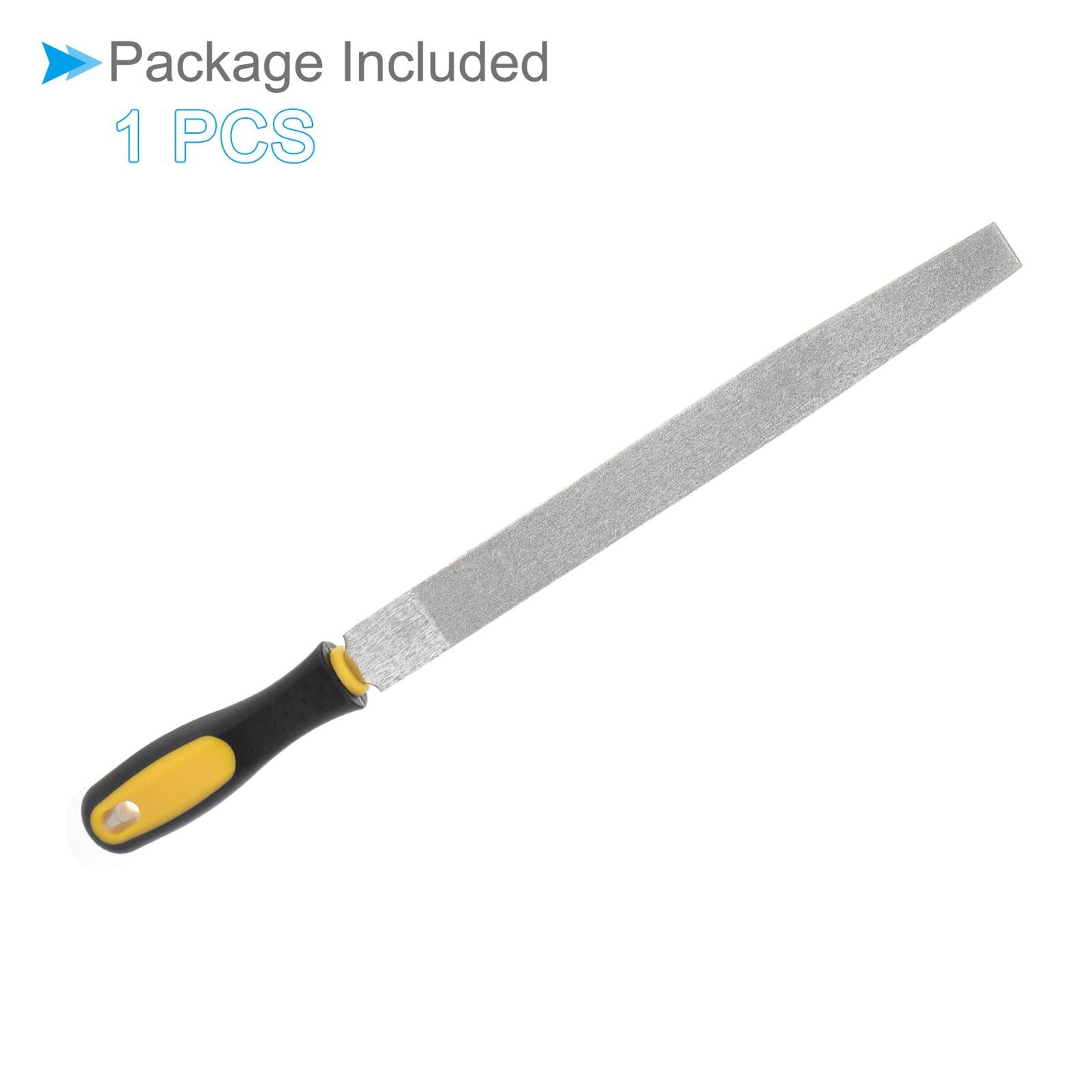 CoCud Diamond Coated Flat File, 10 Inch 80 Grits, Diamond Hand Rasp with Non-Slip Handle - (Applications: for Grinding on Glass Stone Marble Rock Bone)