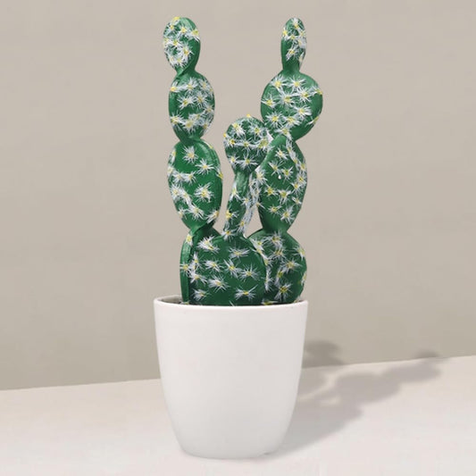 OULIGET Artificial Cactus Faux Plant,Lifelike Small Fake Plants Succulents Plant,Potted Plastic Succulents for Home Office Living Room Desk Decor Aesthetic,8 Inches