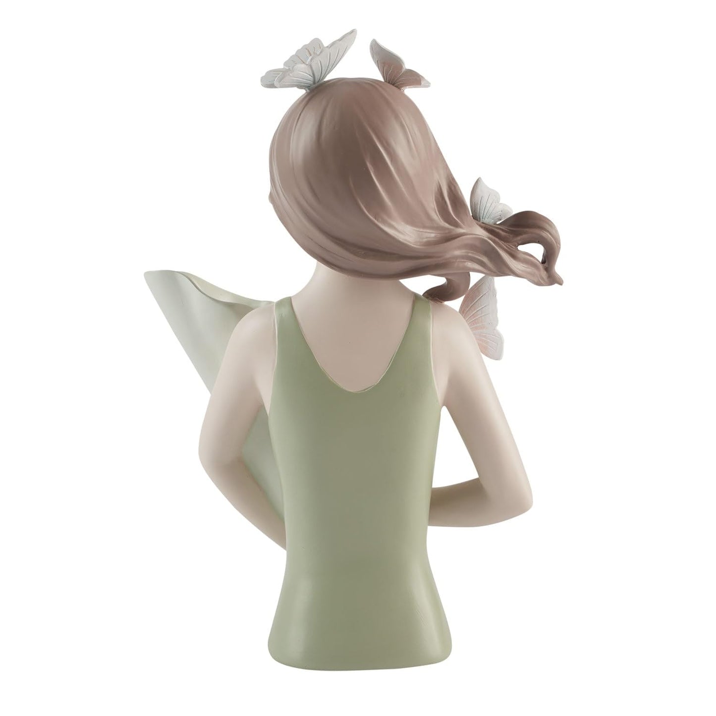 Girl with Butterflies and Vase Sculpture