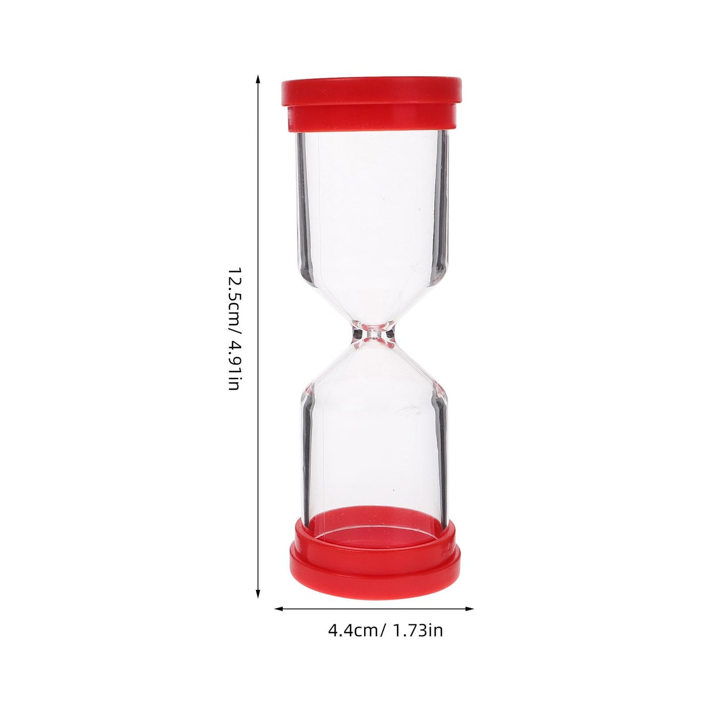 DIYEAH 2Pcs Refillable Hourglass Timer Empty Fillable Sand Timer for Crafts and Home Decor Multifunctional Sand Hourglass for Workouts Study and Cooking 4.92X1.73X1.73In