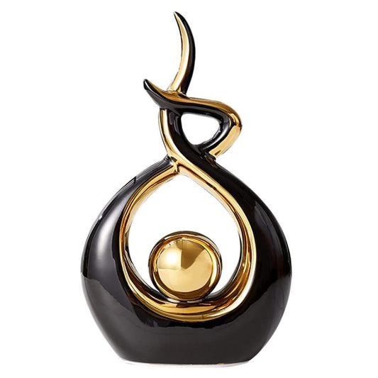 Norrclp Home Decor Modern Abstract Art Ceramic Statue Table Decorations for Dining Room Living Room Office Centerpiece