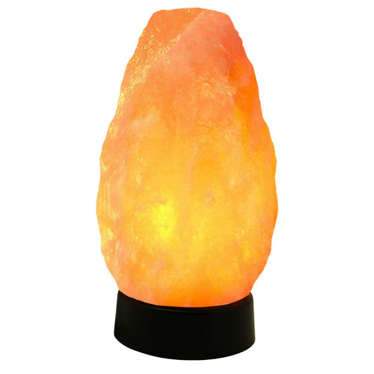Himalayan Glow Salt Lamp - Multi-Color USB Himalayan Salt Lamp with Dimmer Control | LED Bulb | Plastic Base | Amber Glow, Idle for Gift, Decor & Desk