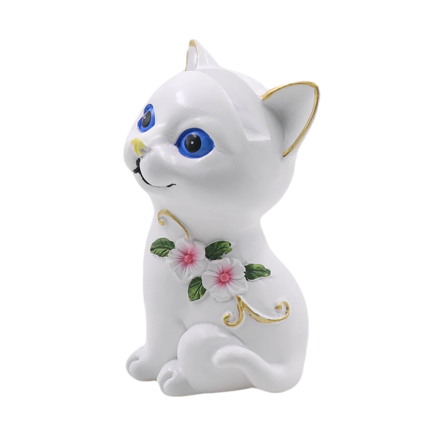 MOSSTYUS Cute Cat Animals Shaped Resin Sunglasses Eyeglass Holder Spectacles Display Stand Glasses Accessories Home Decor,White