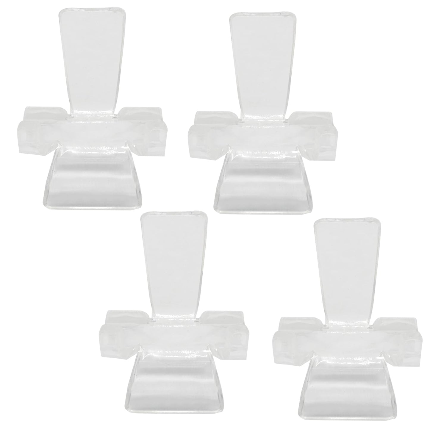 ISDVBUY 40 Pack Acrylic Display Holder, Medium Clear Acrylic Display Stands for Crystal Geodes, Rocks, Minerals, Agate, Coral - Transparent Mini Risers & Holders