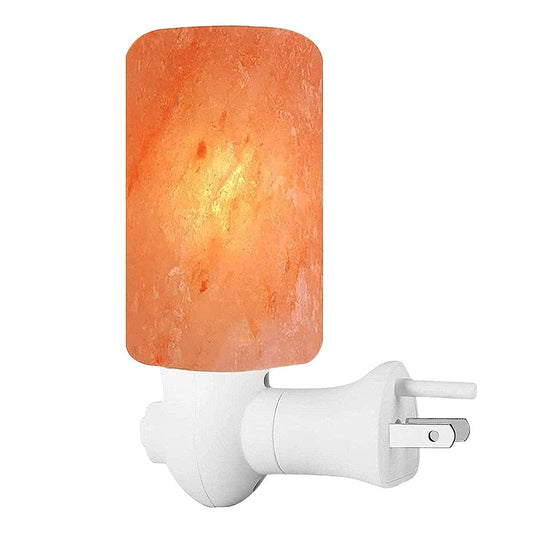 Pride of India Pink Salt Crystal Light | Cylinder Shape | Natural Salt Crystal Light | Hand-Carved Rock Salt Lamp | Himalayan Salt Lamp Cover | Ideal Pink Salt Night Light for Home Décor