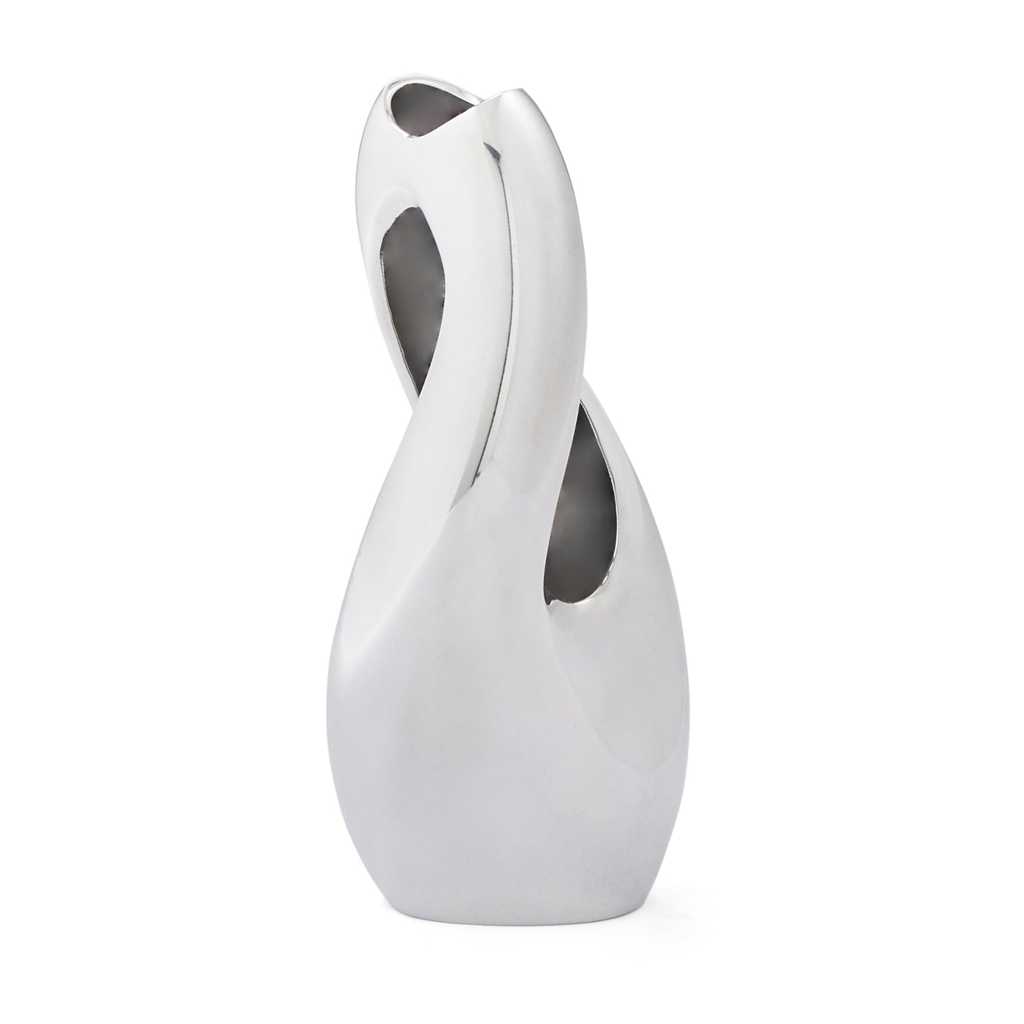 Nambe Pebble Twist Bud Vase | 8-Inch | Vases for Centerpiece Table Home Indoor Desk Décor | Mid Century Modern Style Vase for Wedding Housewarming Gift | Made of Metal Alloy
