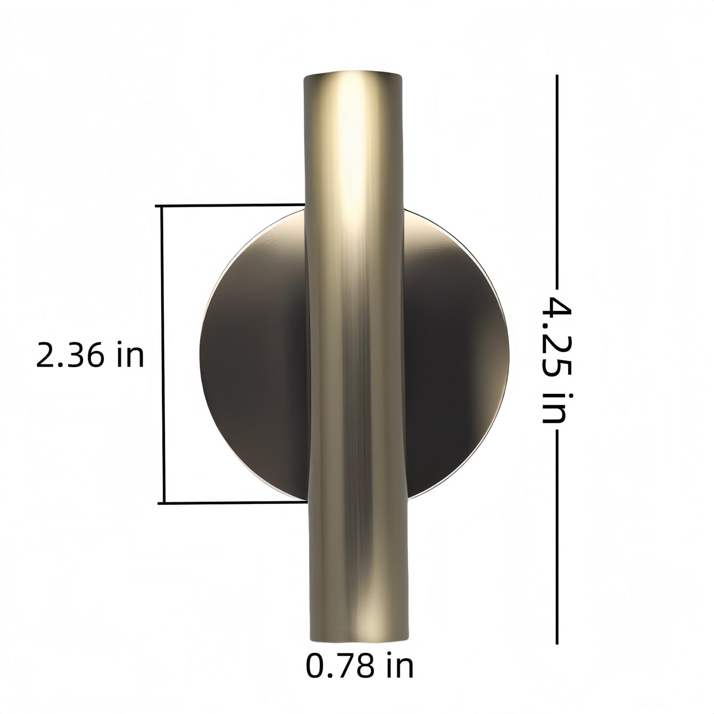 Gold Wall Decor, Plant Wall Vase Metal Tube Decoration Holder Used to Display Dried Flowers, Fake Flowers, Also Suitable for Gravestone Memorial Decoration (2 Pcs Bronze)