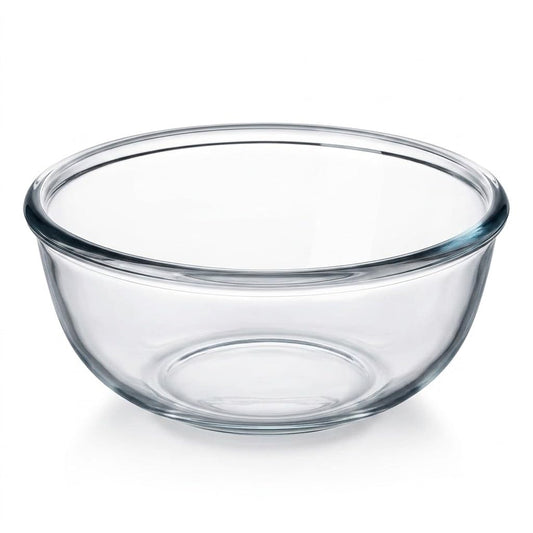 ZAPHYCOCA Large Glass Bowl,6 Quart Glass Mixing Bowl for Sourdough Bread Clear Breads Proofing Bowl Ideal for Kitchen Storage