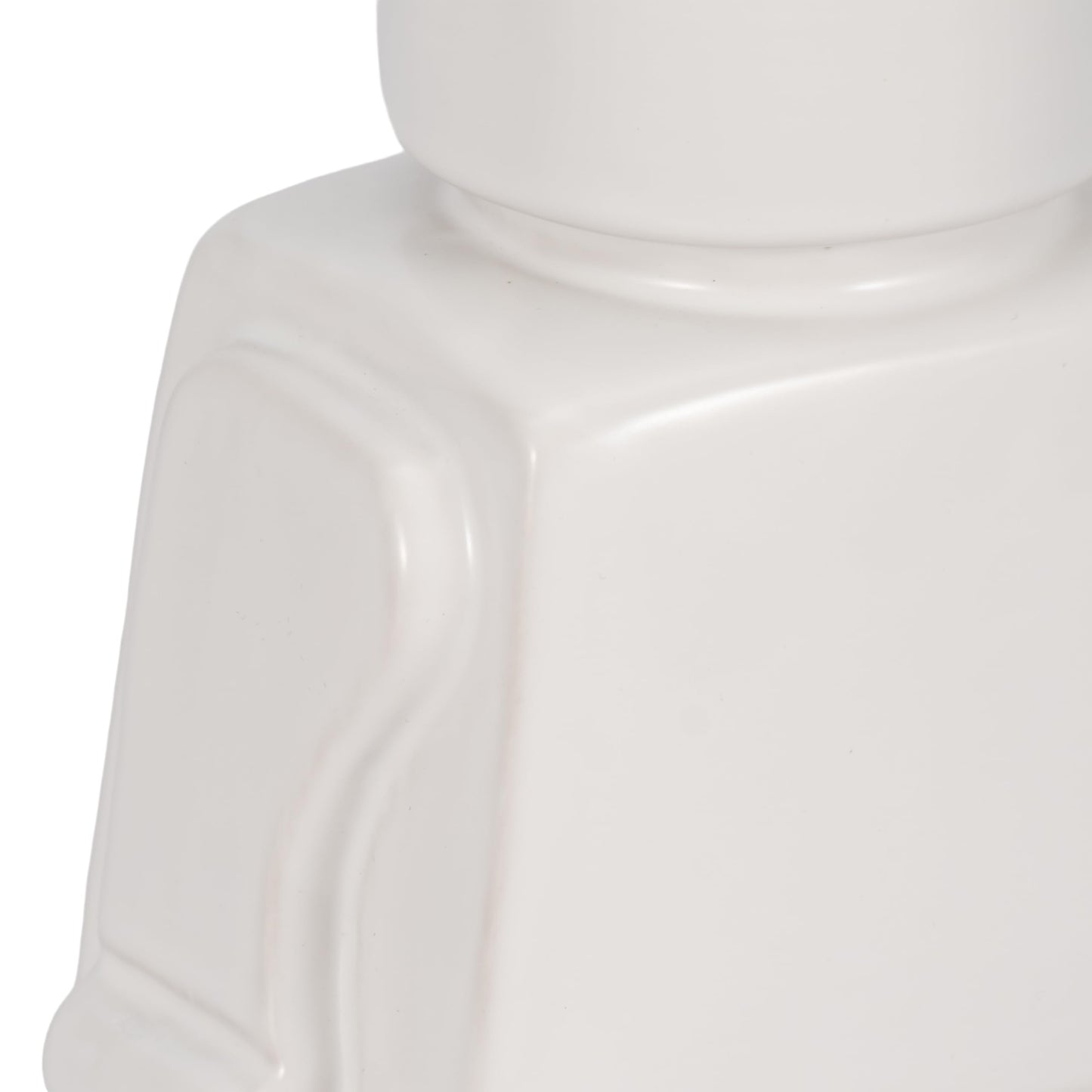 Sagebrook Home Modern Minimalist Figurine - Decorative Ceramic Sculpture for Home & Office - Contemporary Stoneware Accent for Living Room, Bedroom & Desk - 12" White