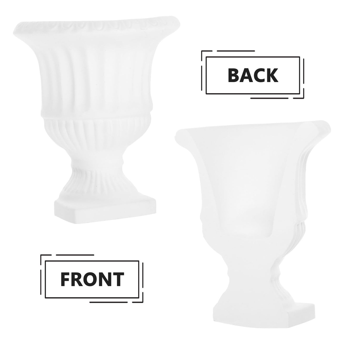 Zerodeko Hanging Flower Pot Wall-Mounted Floral Vase Gypsum Flower Vase for Wall Decor Home Living Room Kitchen Farmhouse